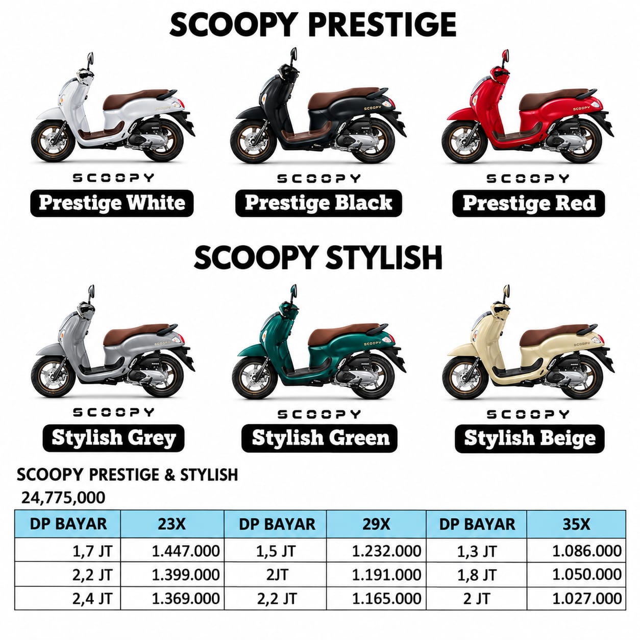 Scoopy Stylish & Prestige Grey
